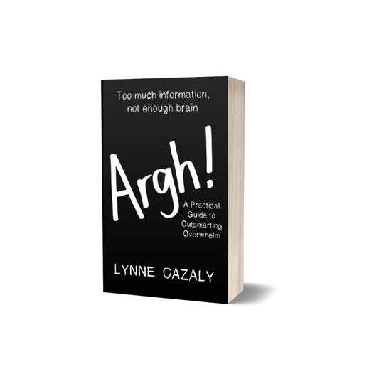 ‘Argh! Too much information, not enough brain : A Practical Guide to Outsmarting Overwhelm’ by Lynne Cazaly
